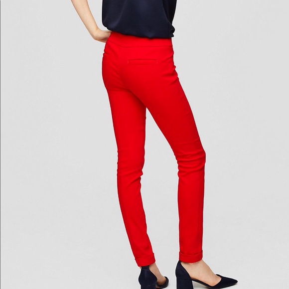 Ann Taylor Loft Skinny Cuffed Pants Julie Fit - Picture 2 of 4